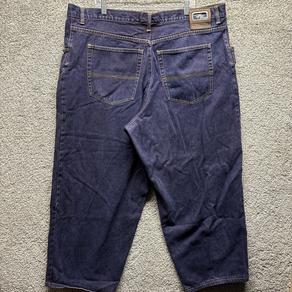 Vintage Pelle Pelle Baggy Skater Jeans Mens 44x31 Y2K Ultra Wide Leg Denim Faded
